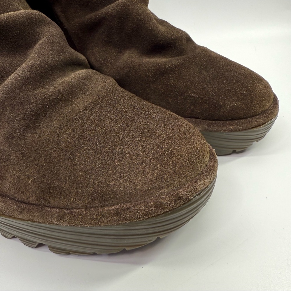 Fly London Yama Suede Wedge Ankle Booties Brown 39/US 8-8.5 - Picture 6 of 14